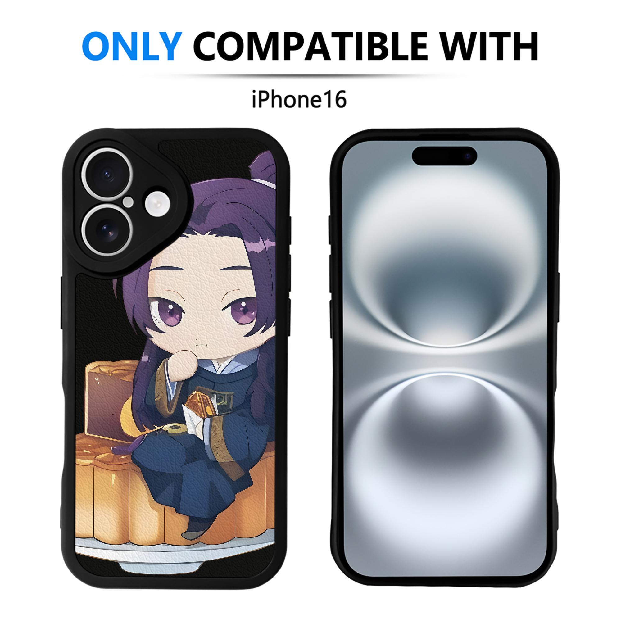 （画像用） 薬屋のひとりごと The Apothecary Diaries 【iPhone 16シリーズ対応】シリコンスマホケース（レザー調） 材質：シリコン